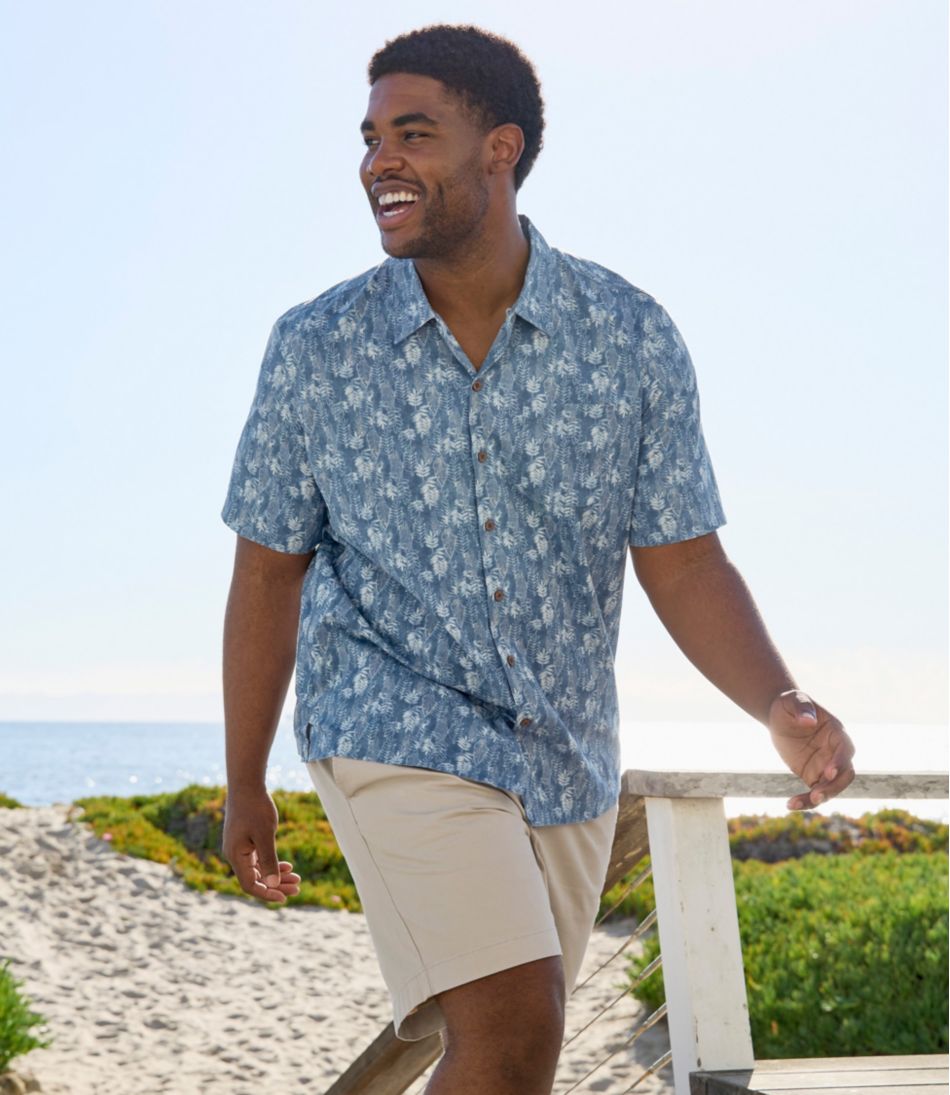 8" Men's Lakewashed Stretch Khaki Shorts Pull-On