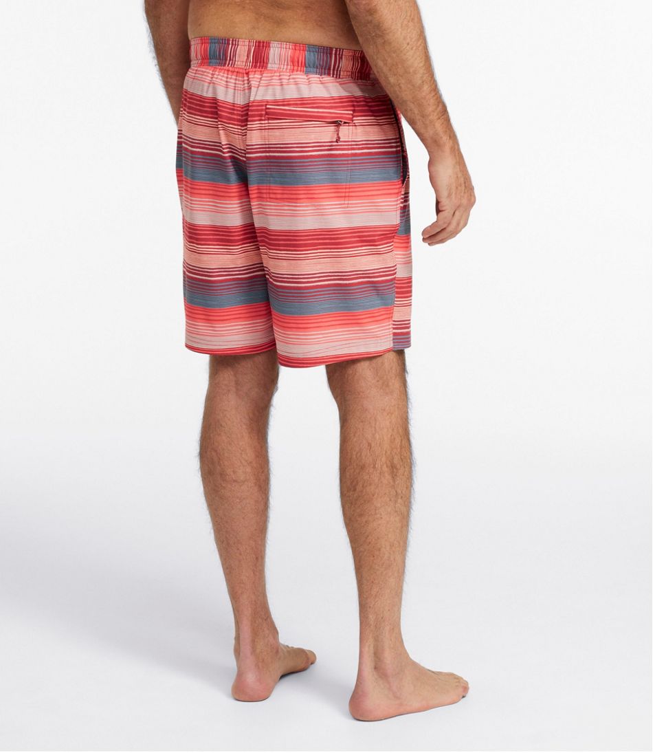 8" Print Men's Vacationland Stretch Swim Trunks