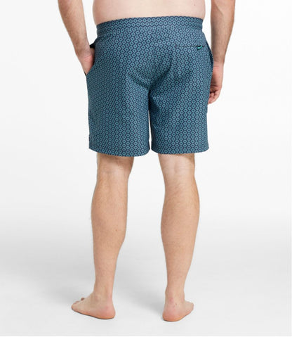 Men's Vacationland Stretch Swim Trunks, Print, 8"