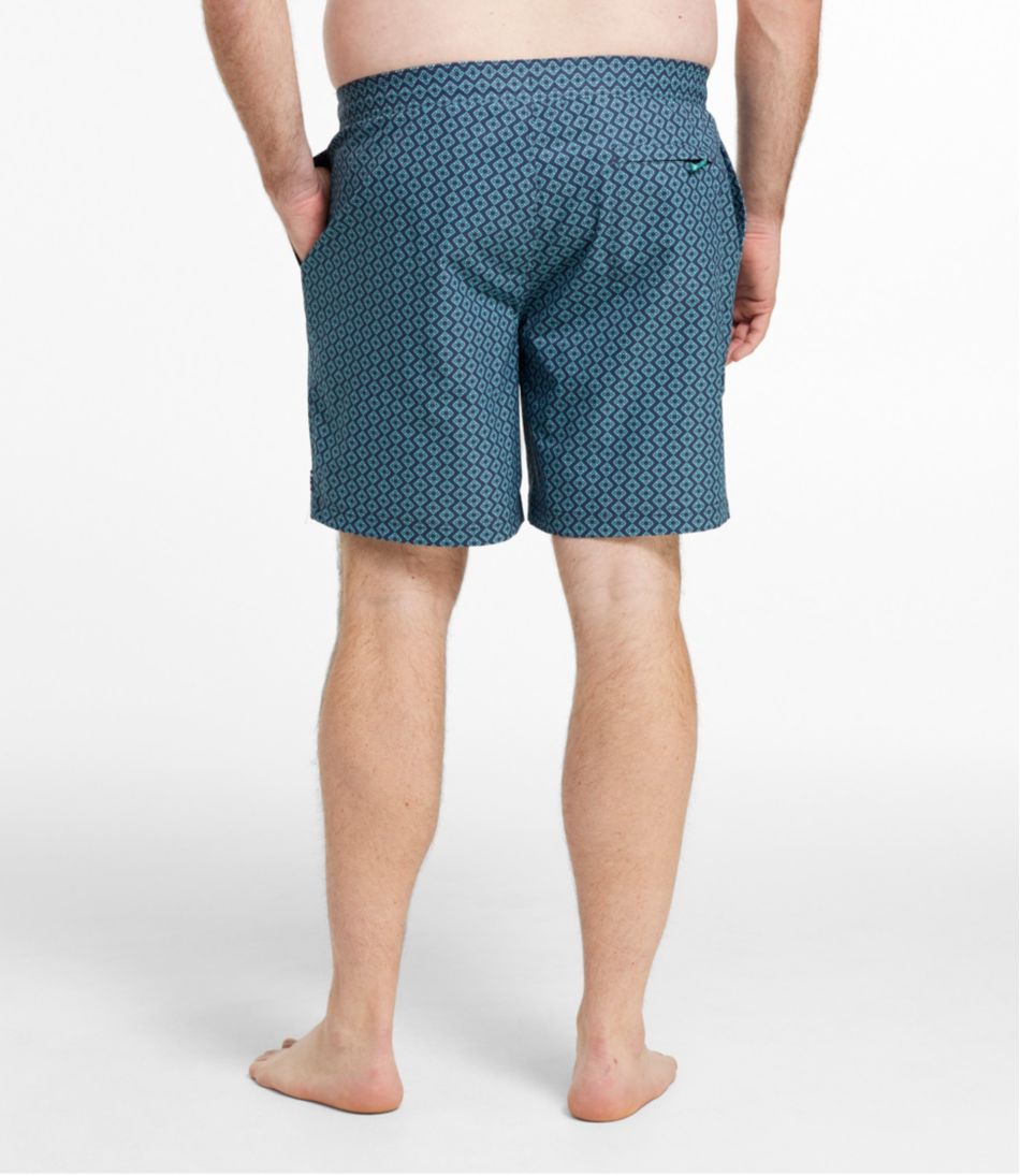 8" Print Men's Vacationland Stretch Swim Trunks