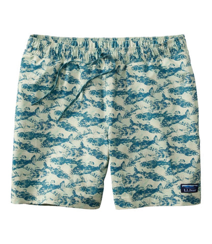 Men's Vacationland Stretch Swim Trunks, Print, 6"