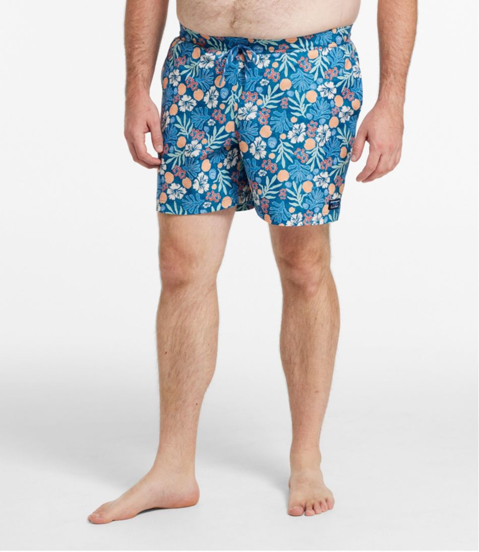 6" Print Men's Vacationland Stretch Swim Trunks