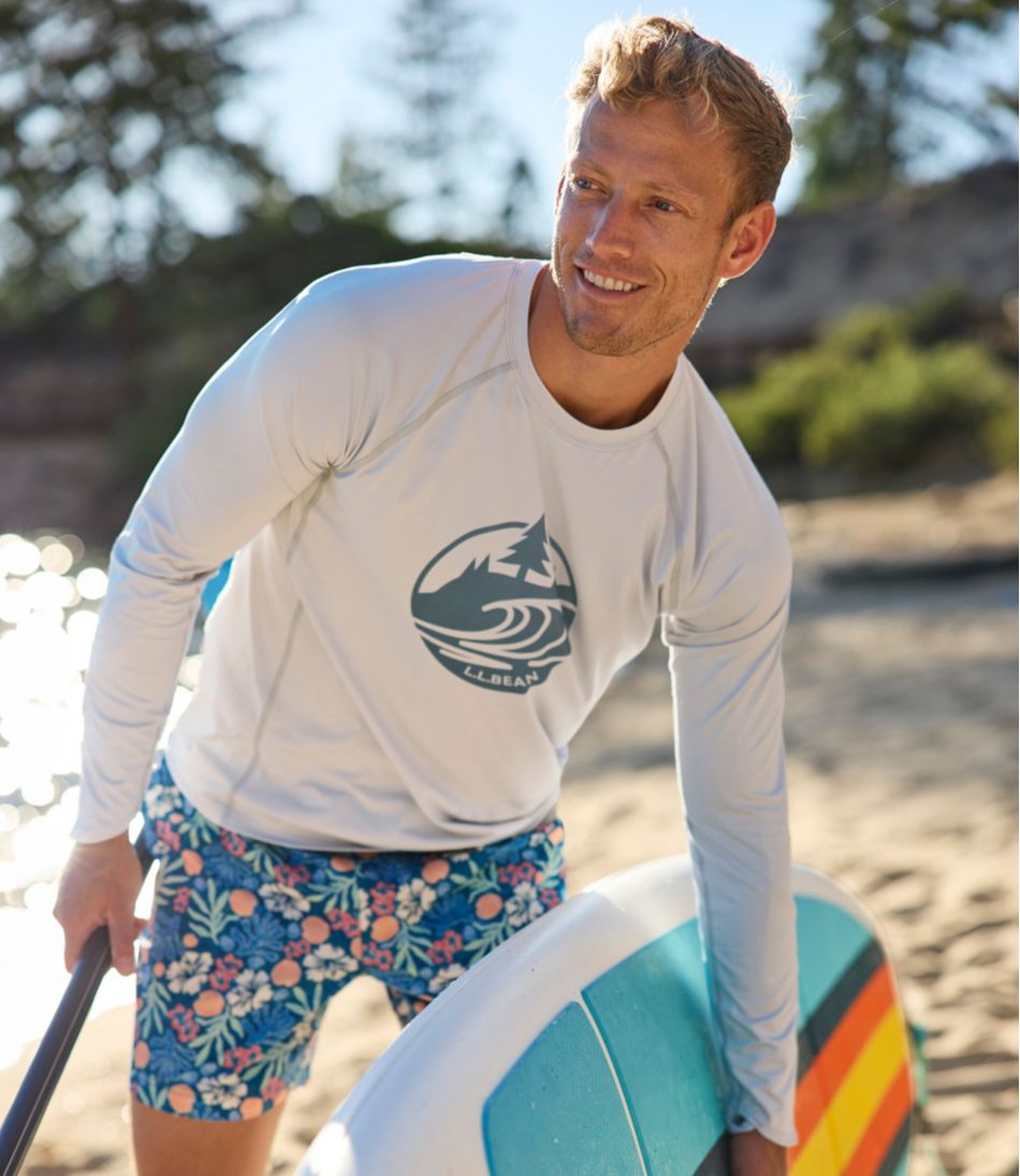 6" Print Men's Vacationland Stretch Swim Trunks