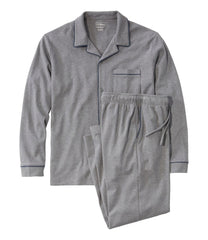 Button-Front PJ Set Men's Bean's Cotton Knit Pajamas