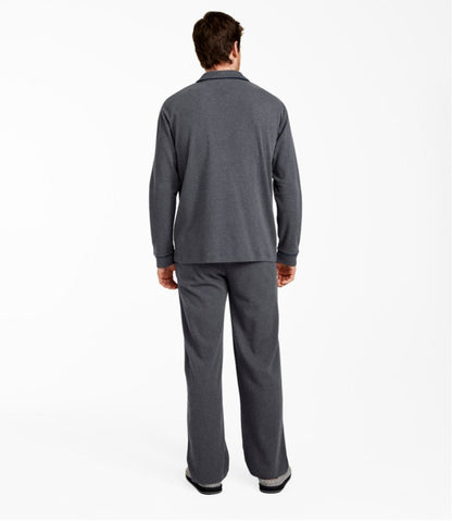 Men's Bean's Cotton Knit Pajamas, Button-Front PJ Set
