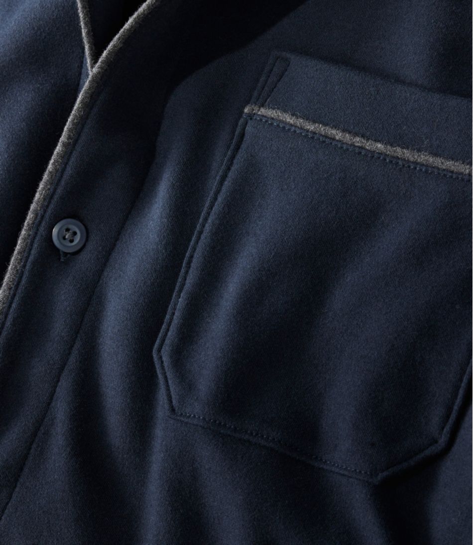 Button-Front PJ Set Men's Bean's Cotton Knit Pajamas