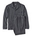 Button-Front PJ Set Men's Bean's Cotton Knit Pajamas