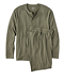 Men's Bean's Cotton Knit Pajamas Henley PJ Set