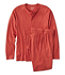 Men's Bean's Cotton Knit Pajamas Henley PJ Set