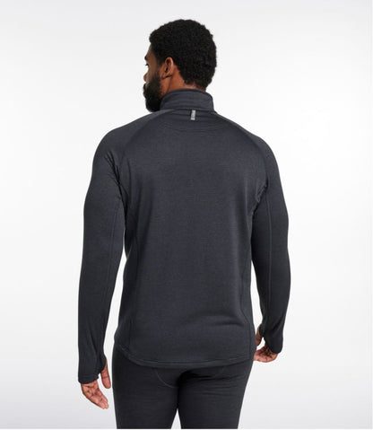 Men's L.L.Bean Midweight Base Layer Crew Top, 1/4 Zip