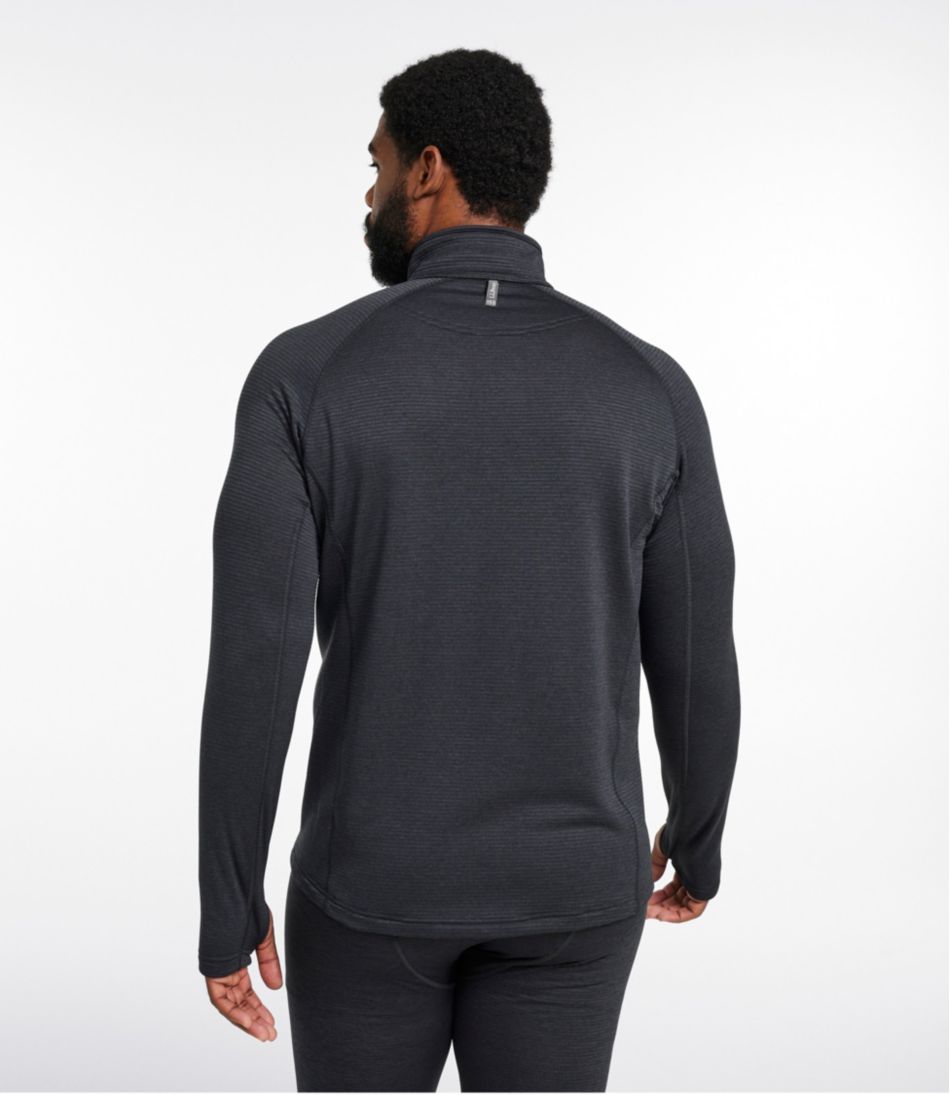 Men's L.L.Bean Midweight Base Layer Crew Top 1/4 Zip