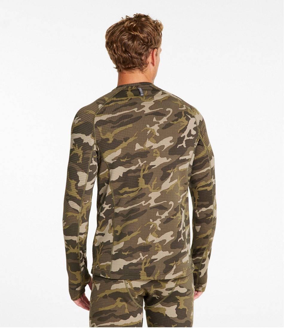 Men's L.L.Bean Heavyweight Base Layer Crew Top Print