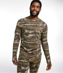 Men's L.L.Bean Heavyweight Base Layer Crew Top Print