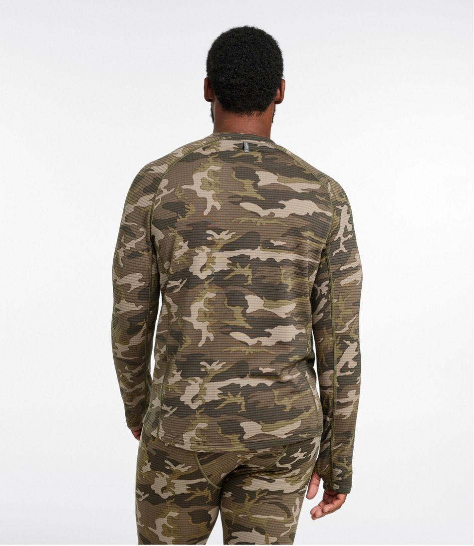 Men's L.L.Bean Heavyweight Base Layer Crew Top Print