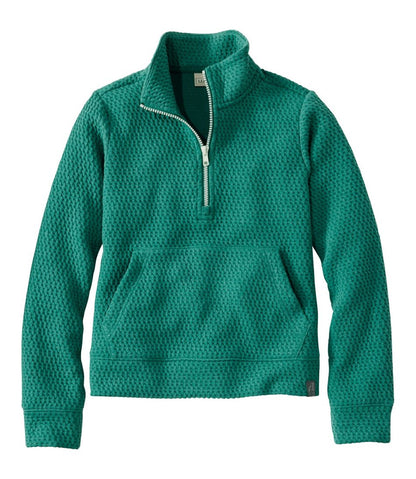 Kids' Ridgeknit Pullover, Glow-in-the-Dark Quarter-Zip