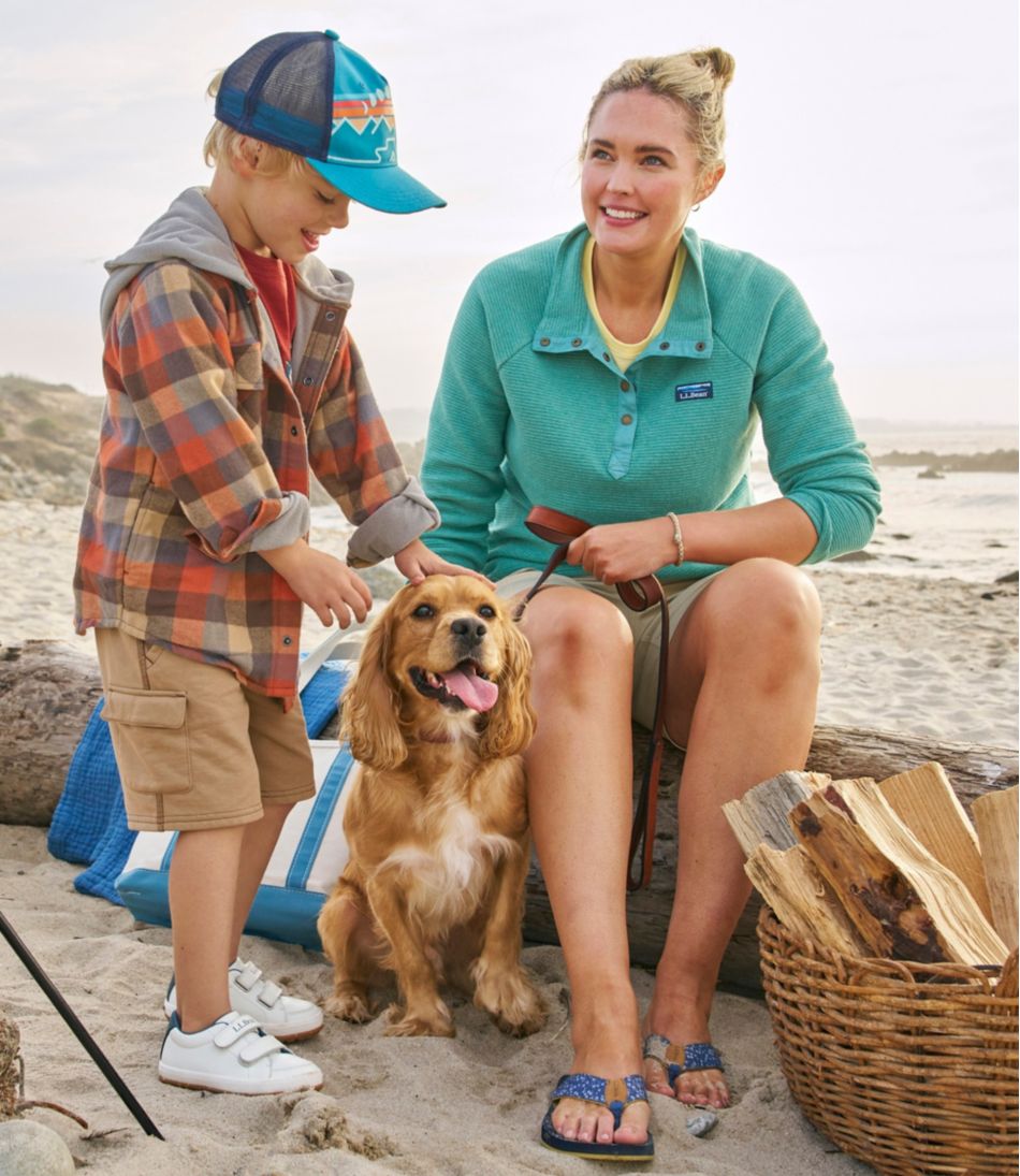 Kids' Fleece-Lined Flannel Shirt Hooded Plaid