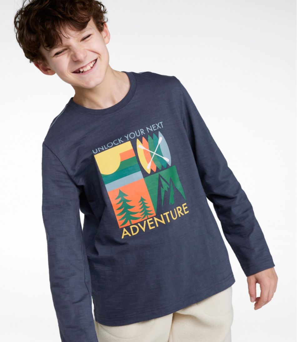 Long-Sleeve Glow-in-the-Dark Kids' Graphic Tee