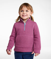 Glow-in-the-Dark Quarter-Zip Toddlers' Ridgeknit Pullover
