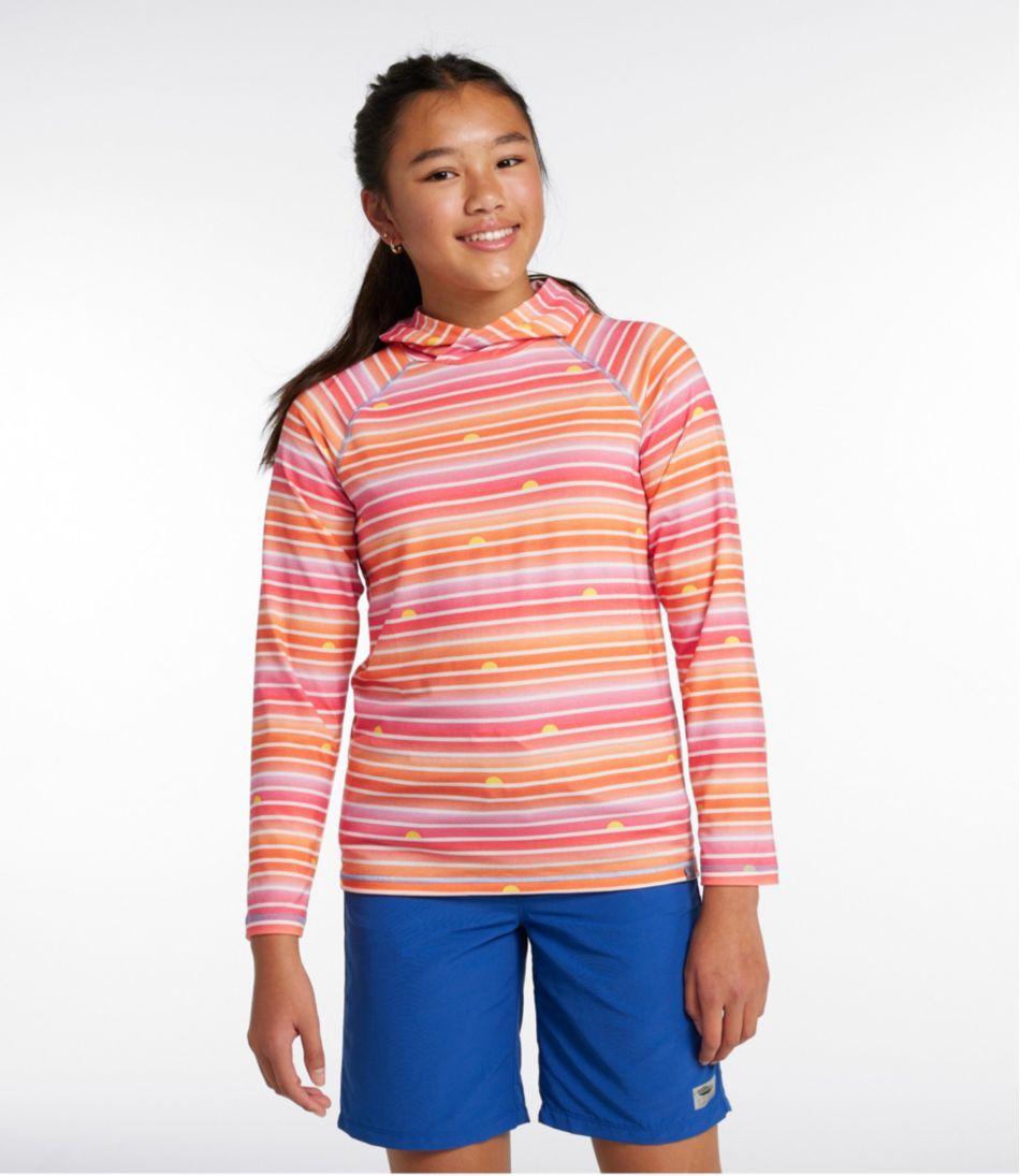 Long-Sleeve Stripe Kids' Everyday SunSmart® Hooded Tee