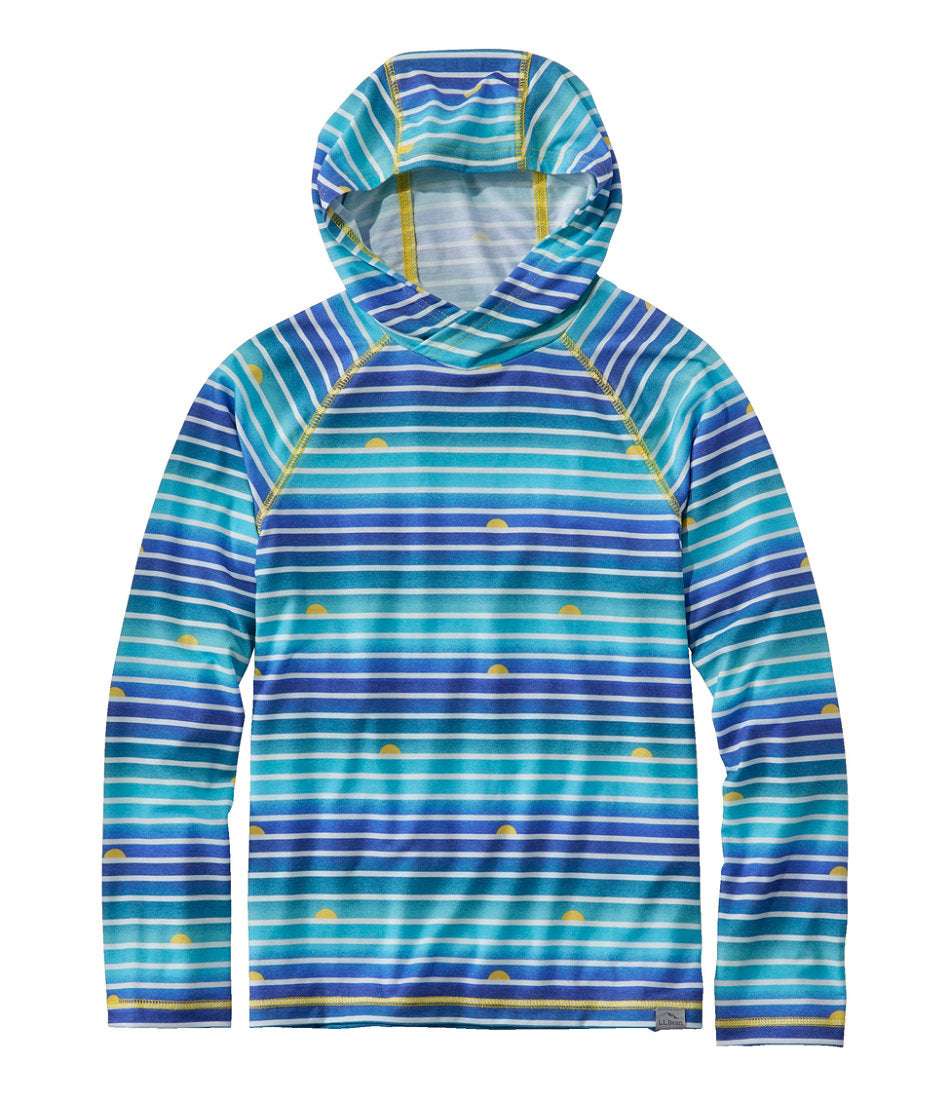 Kids' Everyday SunSmart® Hooded Tee Long-Sleeve Stripe