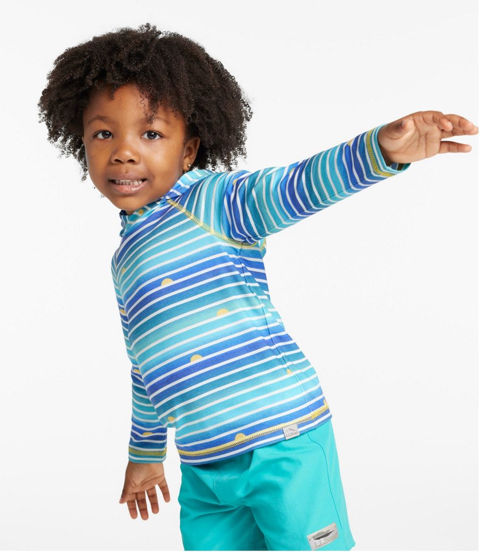 Toddlers' Everyday SunSmart® Hooded Tee Long-Sleeve Stripe