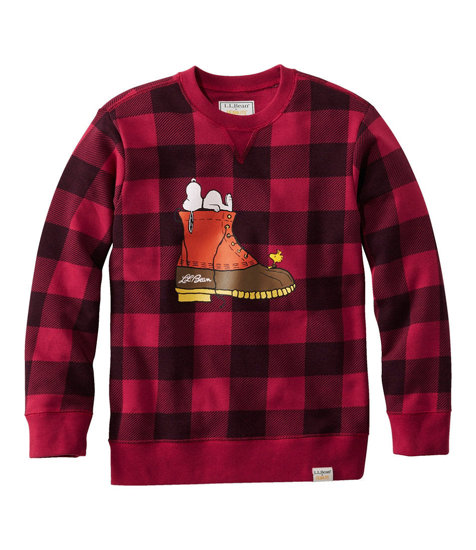 Kids' L.L.Bean x Peanuts Crew Sweatshirt