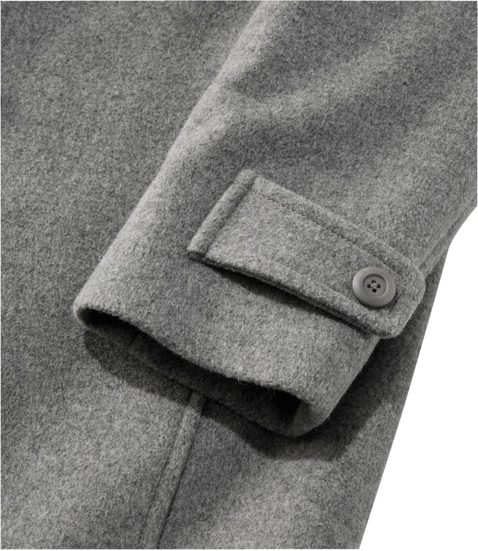 Three-Quarter Length Women's Classic Lambswool Polo Coat