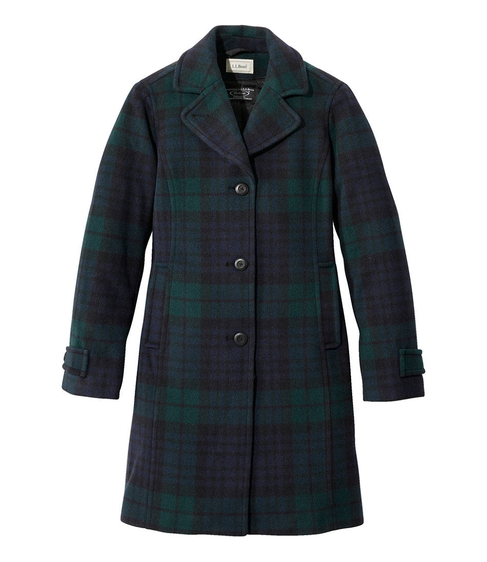 Pattern Women's Classic Lambswool Polo Coat Three-Quarter