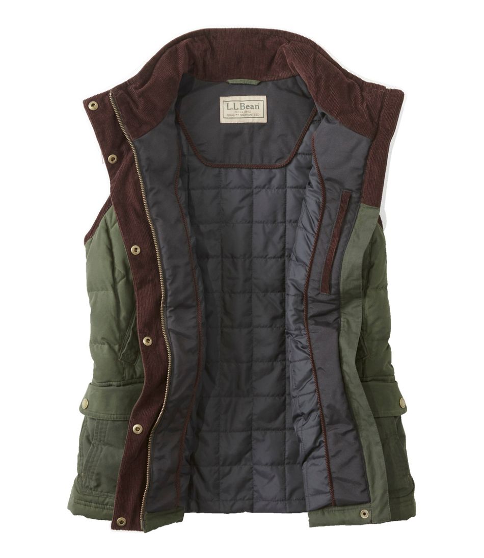 Women's L.L.Bean Upcountry Waxed Cotton Down Vest