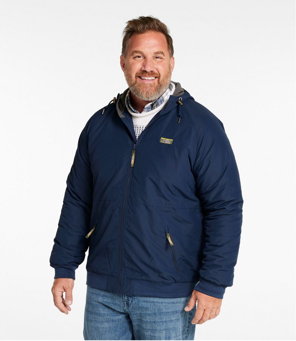 Men's Insulated 3-Season Bomber Hooded Jacket