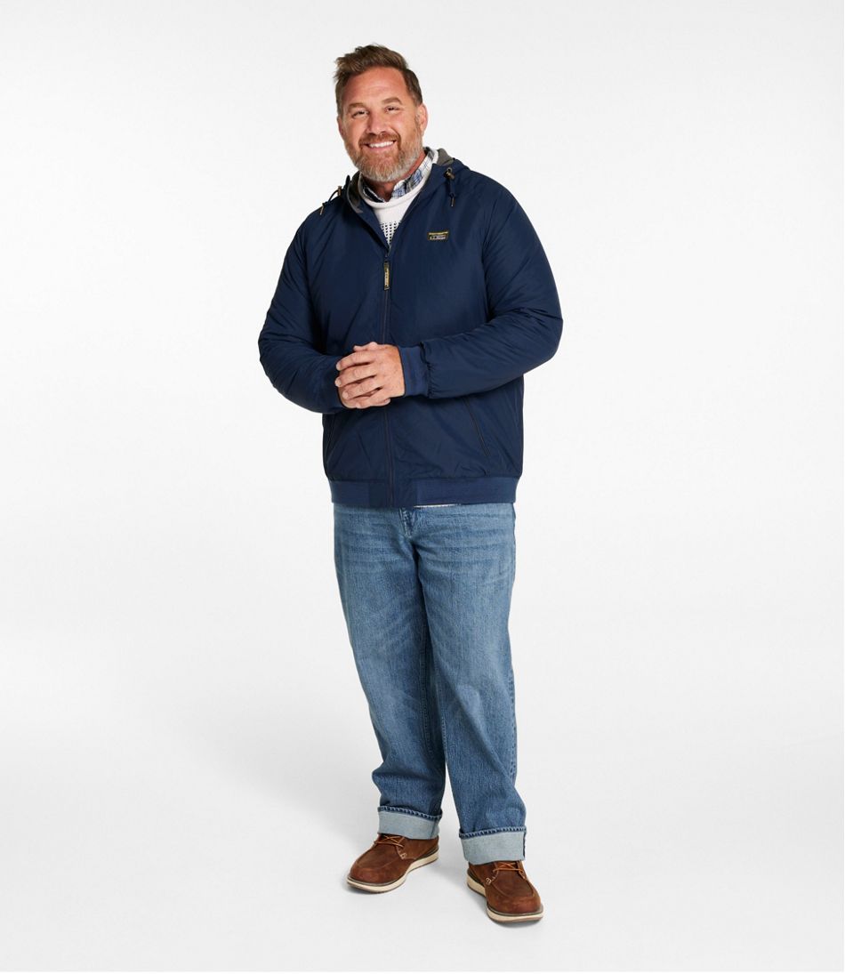 Men's Insulated 3-Season Bomber Hooded Jacket