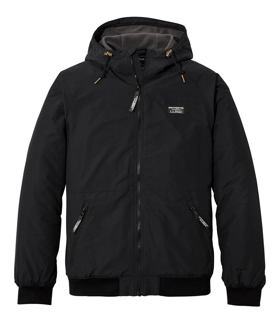 Men's Insulated 3-Season Bomber Hooded Jacket
