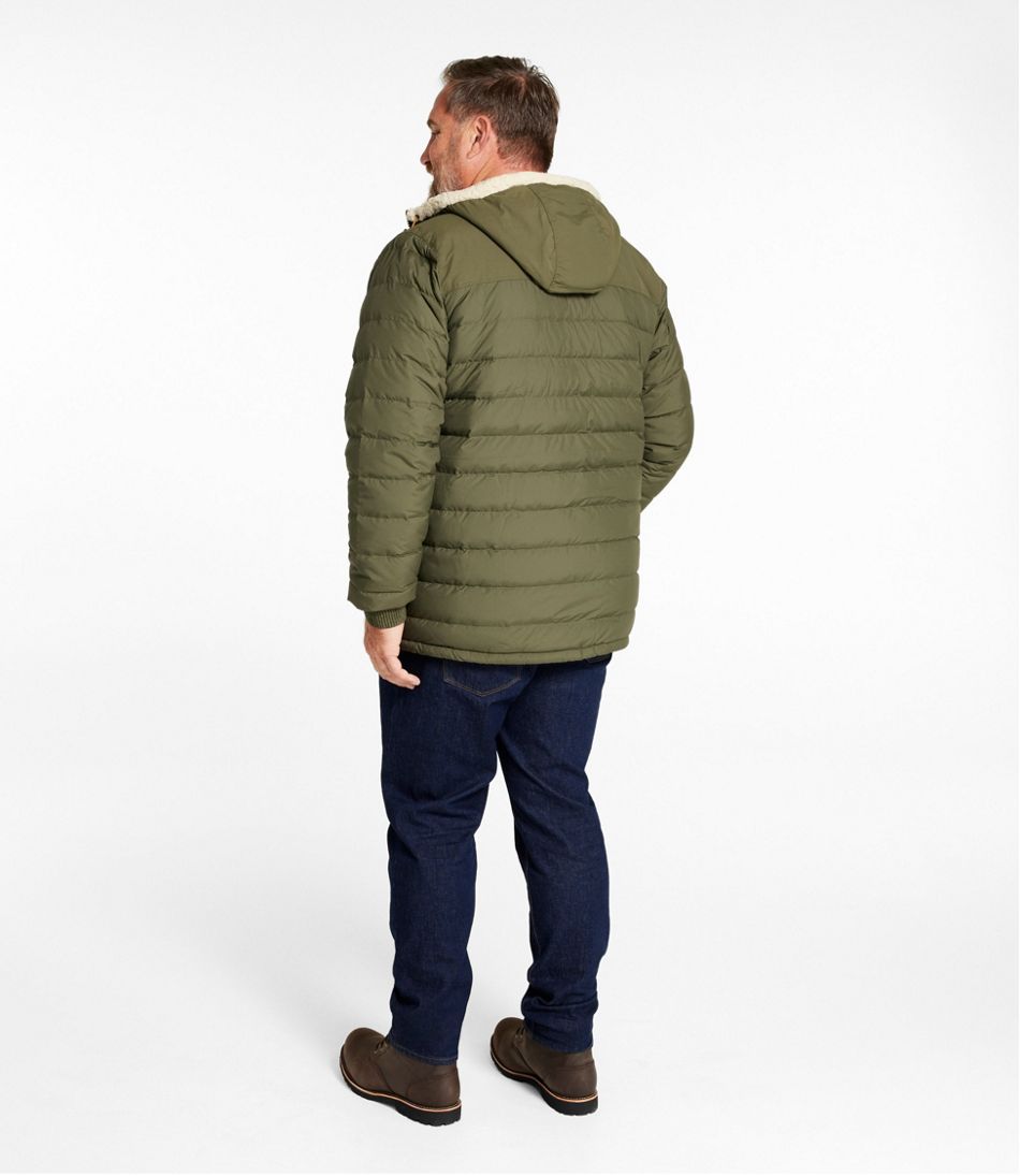 Men's Mountain Classic Down Hooded Jacket Sherpa-Lined