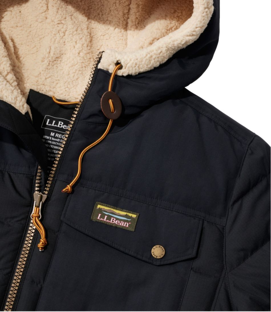 Men's Mountain Classic Down Hooded Jacket Sherpa-Lined