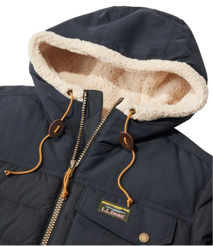 Men's Mountain Classic Down Hooded Jacket, Sherpa-Lined