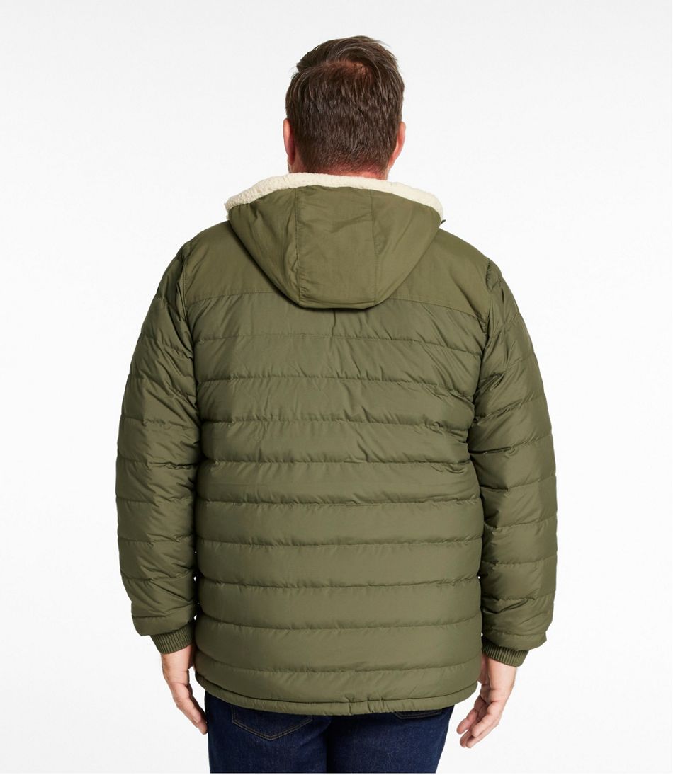 Men's Mountain Classic Down Hooded Jacket Sherpa-Lined