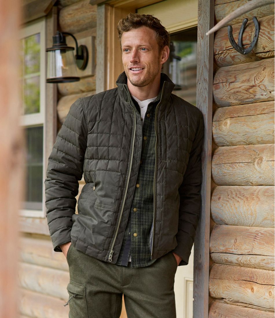 Men's L.L.Bean Upcountry Waxed Cotton Down Sweater