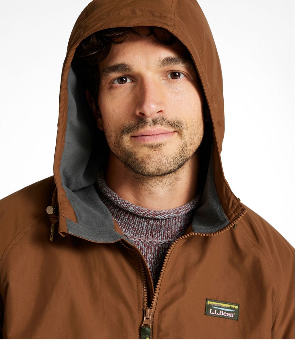 Men's Insulated 3-Season Bomber Hooded Jacket Colorblock