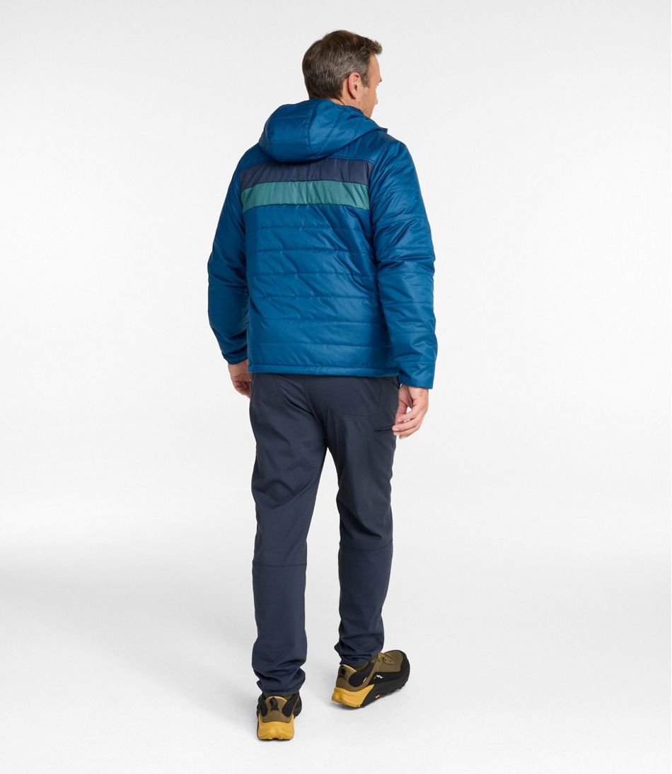 Colorblock Men's Mountain Classic Puffer Hooded Jacket