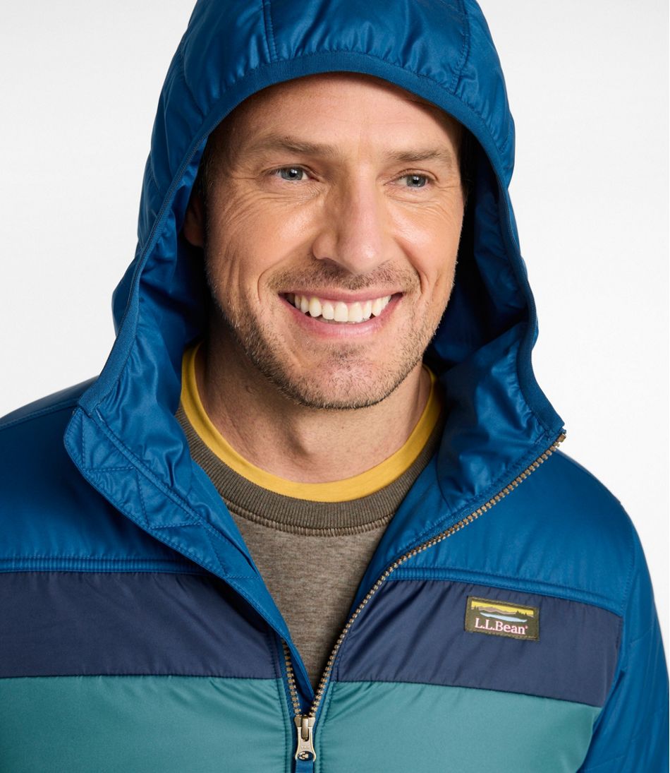 Colorblock Men's Mountain Classic Puffer Hooded Jacket