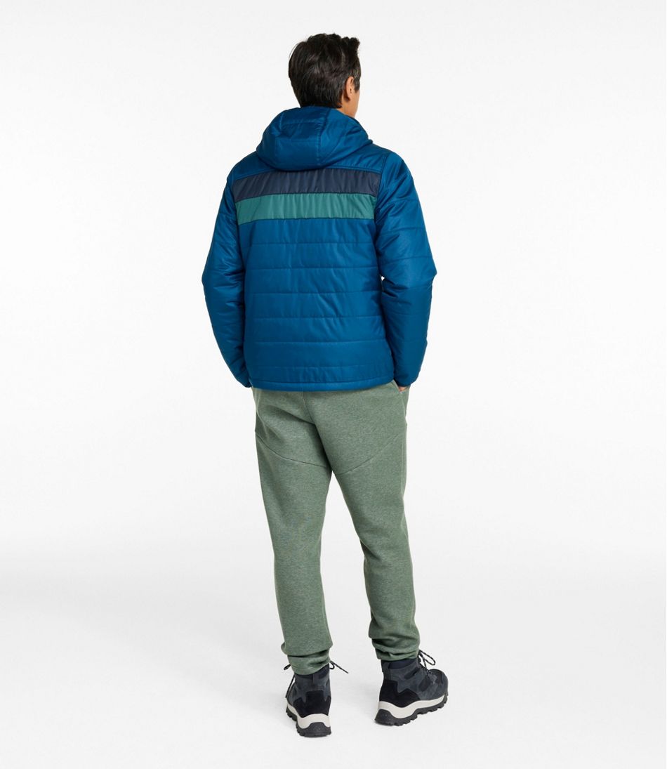 Colorblock Men's Mountain Classic Puffer Hooded Jacket