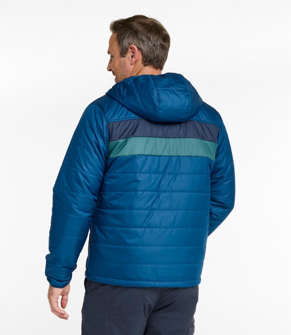 Colorblock Men's Mountain Classic Puffer Hooded Jacket