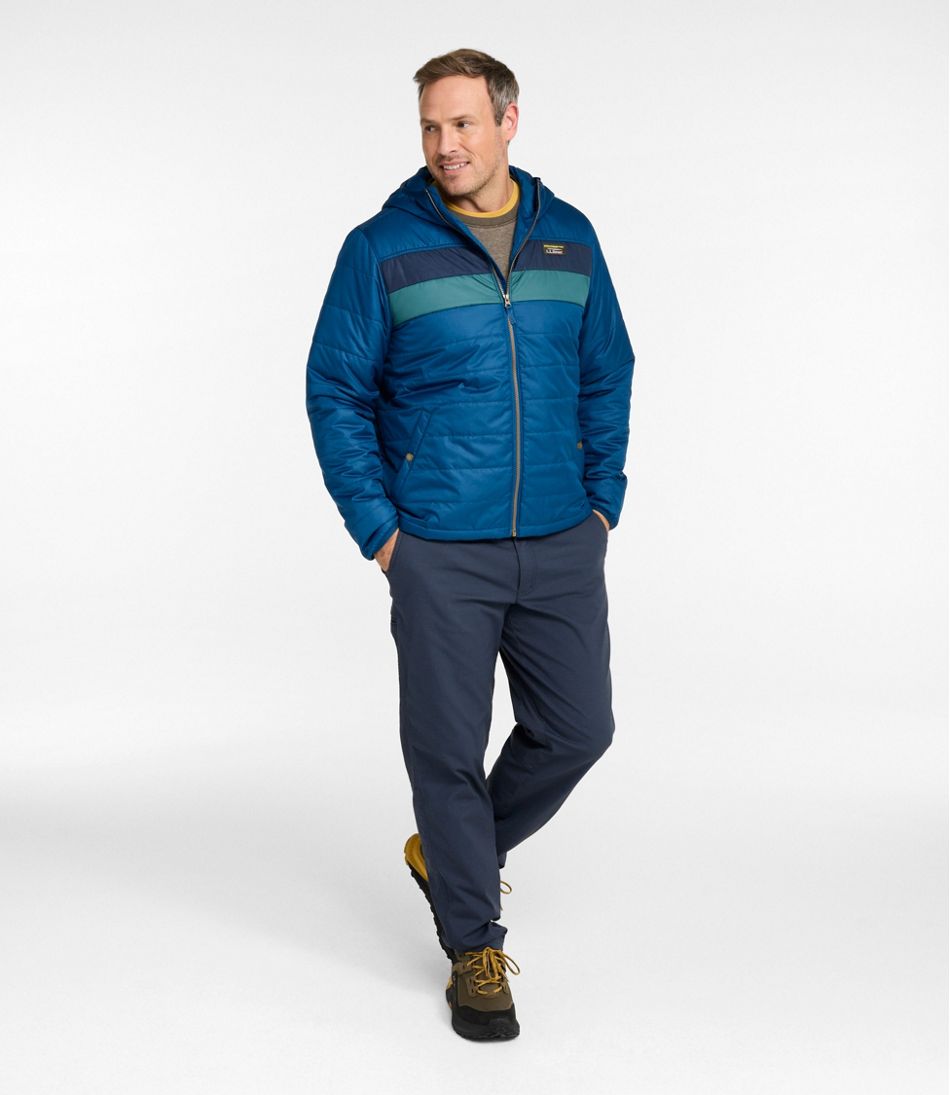 Colorblock Men's Mountain Classic Puffer Hooded Jacket