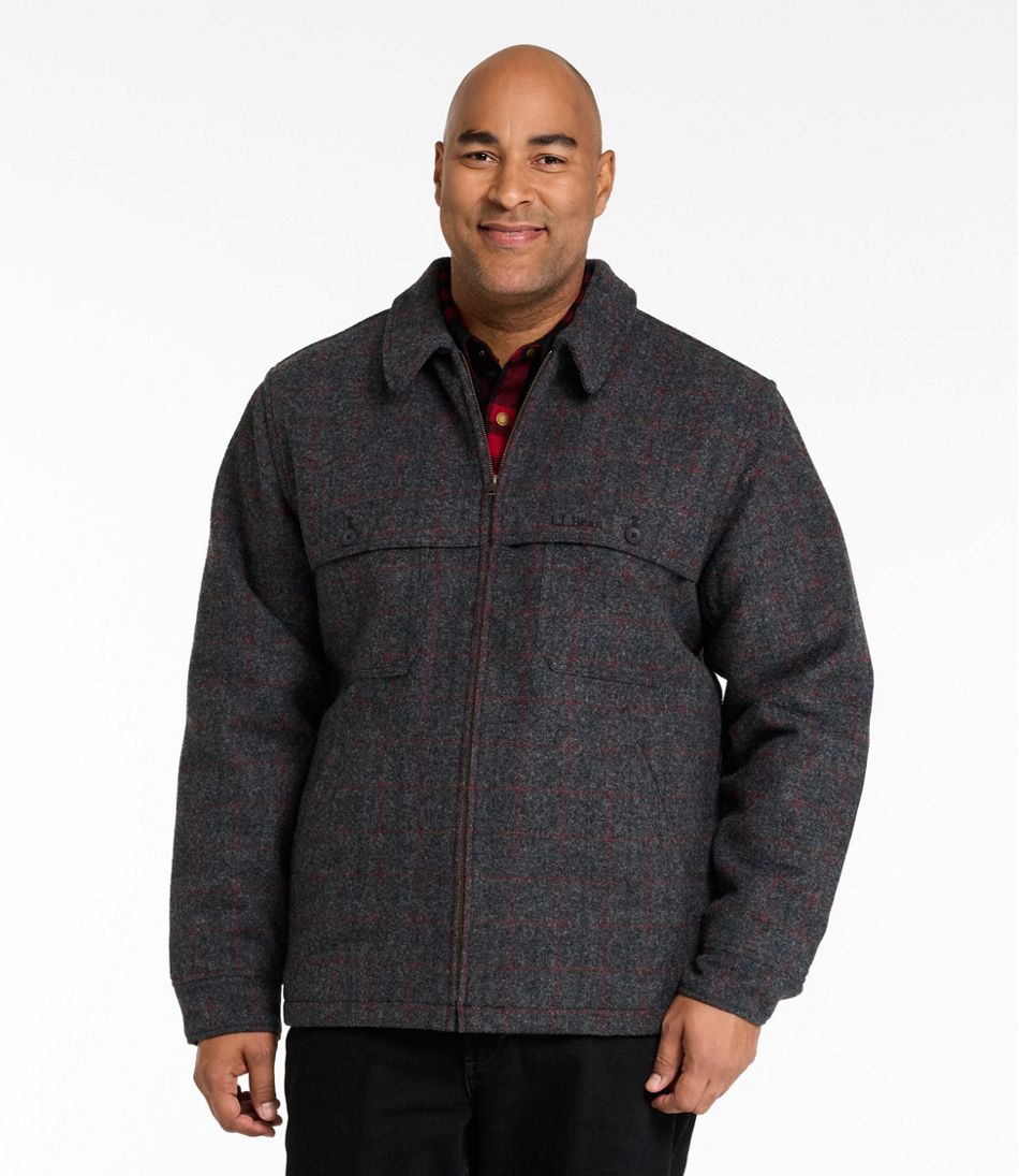 Men's Maine Guide Zip-Front Jac-Shirt with PrimaLoft Plaid