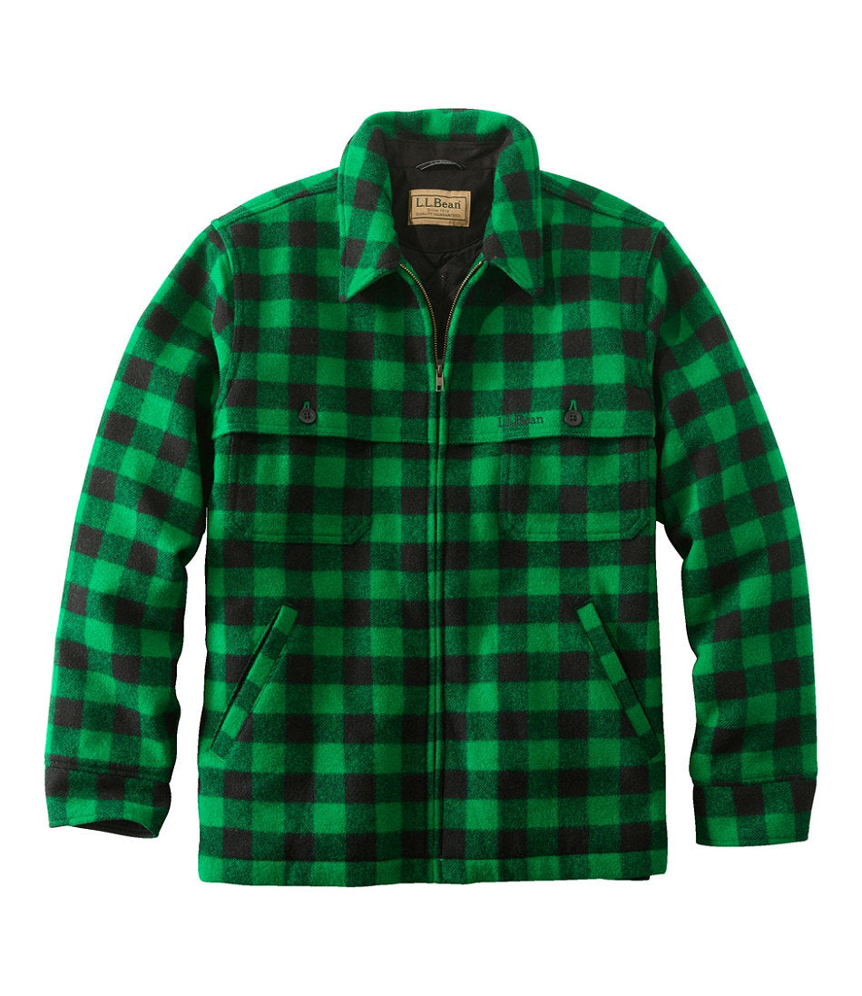 Men's Maine Guide Zip-Front Jac-Shirt with PrimaLoft Plaid