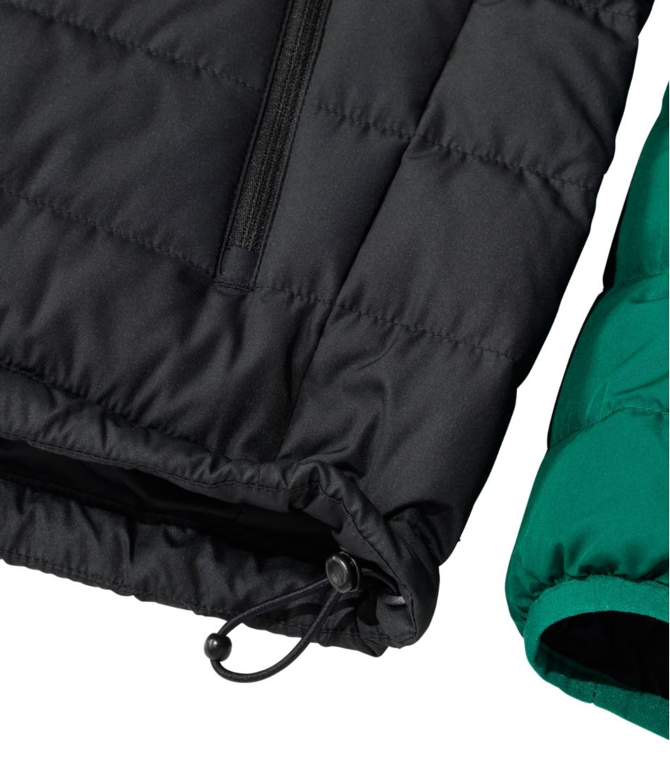Men's Bean's Down Hooded Jacket Colorblock
