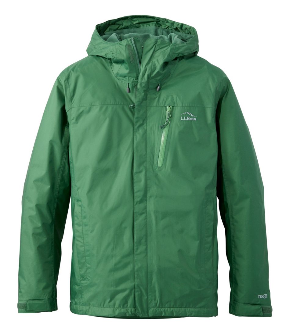 Men's Trail Model Rain Jacket Fleece-Lined