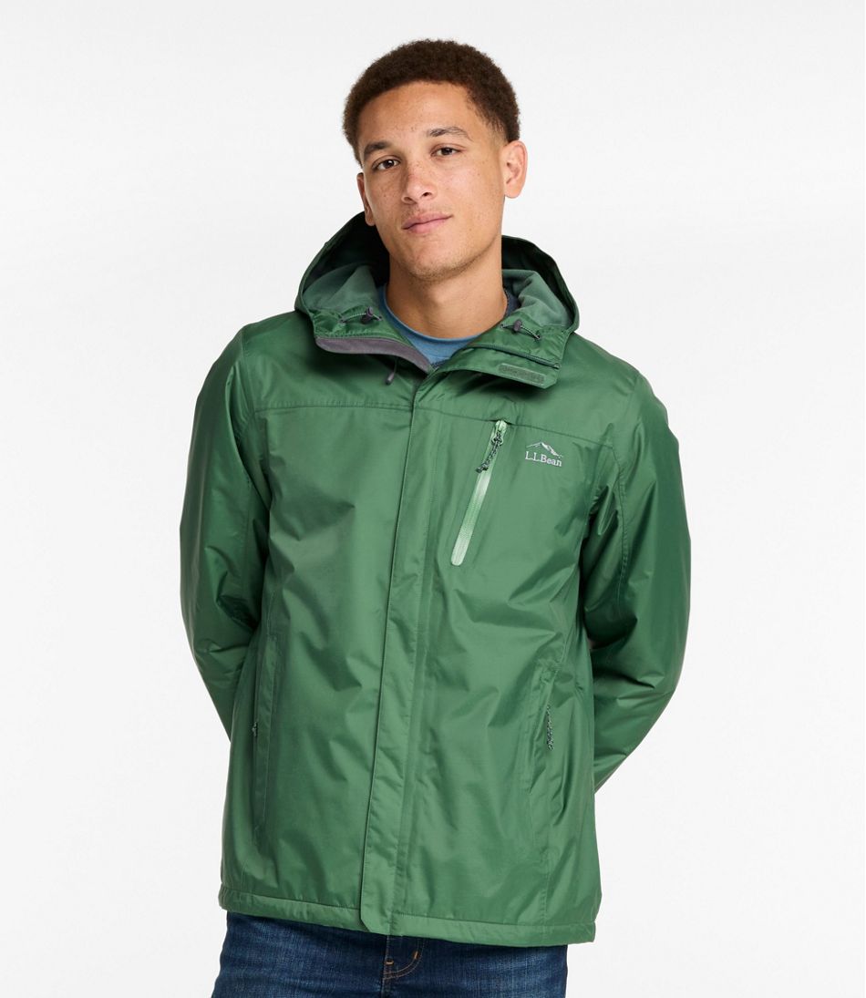 Men's Trail Model Rain Jacket Fleece-Lined
