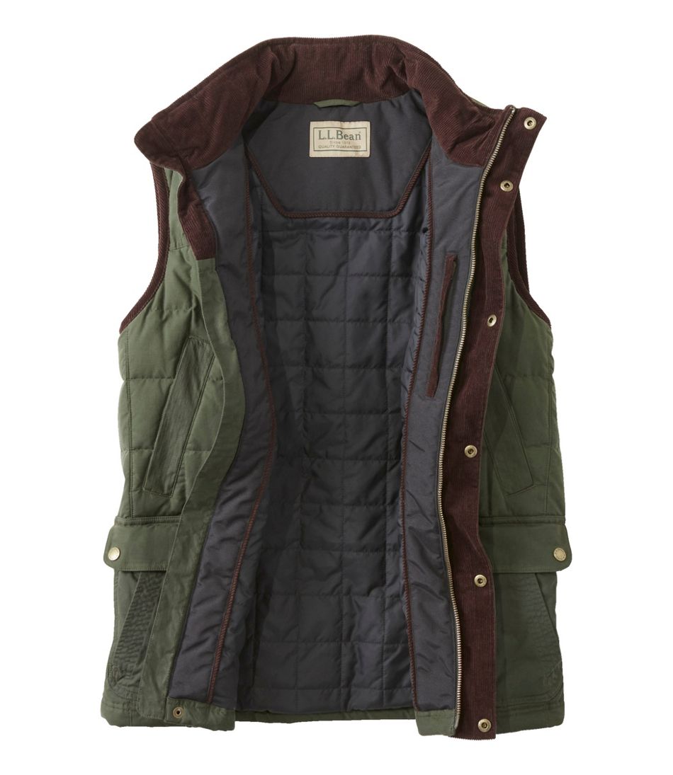 Men's L.L.Bean Upcountry Waxed Cotton Down Vest