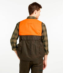 Hunter Orange Men's Double L Waxed-Cotton Upland Vest